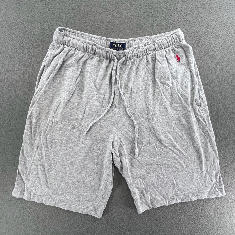 Polo Ralph Lauren Men supreme comfort sleep Shorts M Cotton Gray Classic Prep